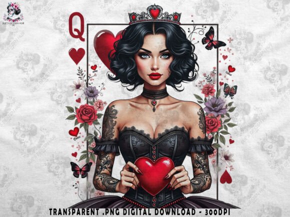 Download Queen of Hearts Gothic Art - Gothic Collection