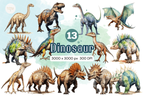 Download Dinosaur Collection Sublimation Clipart - Dinosaur Collection