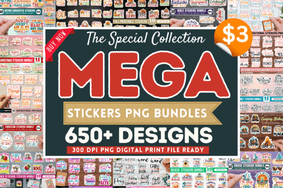 Download The Special Mega Stickers PNG Bundle - Stickers png Collection