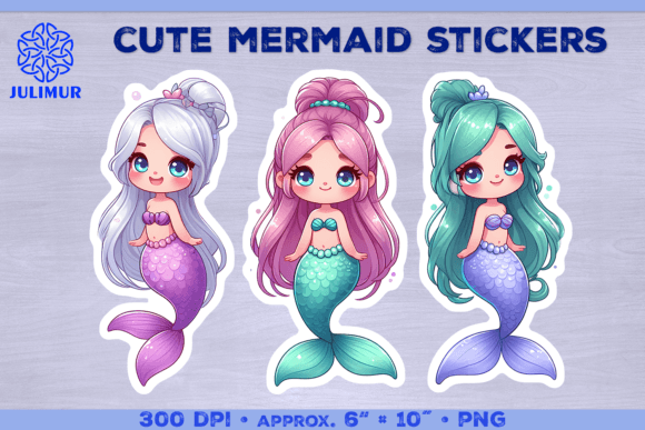 Download Magical Mermaid Stickers PNG - Stickers png Collection