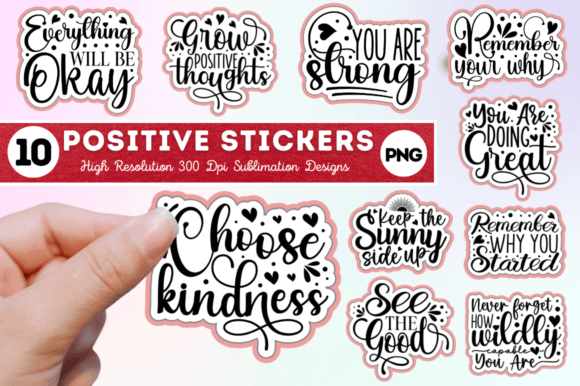 Download Motivational  Sublimation Stickers Png - Stickers png Collection
