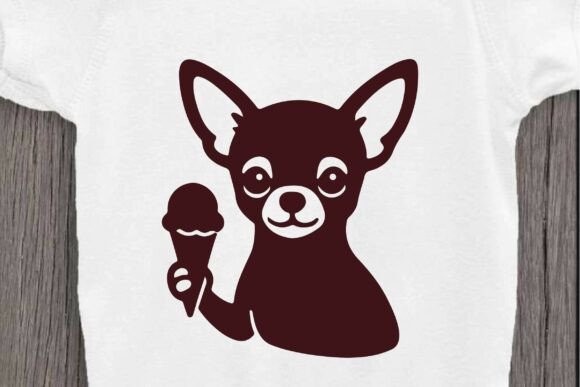Download Chihuahua Holding Ice Cream SVG Clipart - Premium Bundle