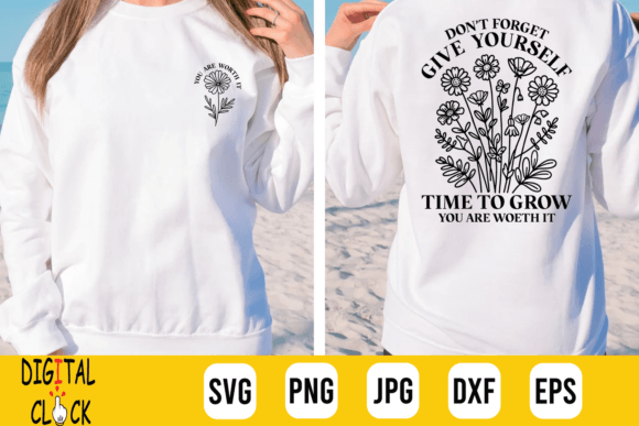 Download Give Yourself Time to Grow Self Love SVG - Self love svg Collection