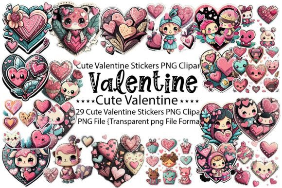 Download Cute Valentine Stickers PNG Bundle - Stickers png Collection