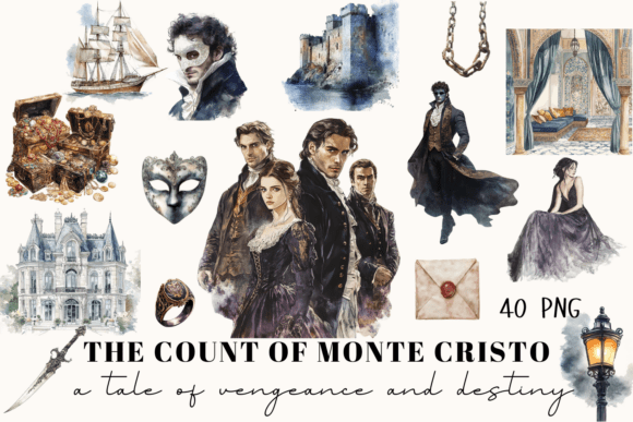 Download Count of Monte Cristo Gothic Art Print - Gothic Collection
